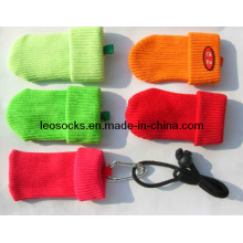 OEM Customized Fashion Good Quality Mobile Phone Sock with Lanyard